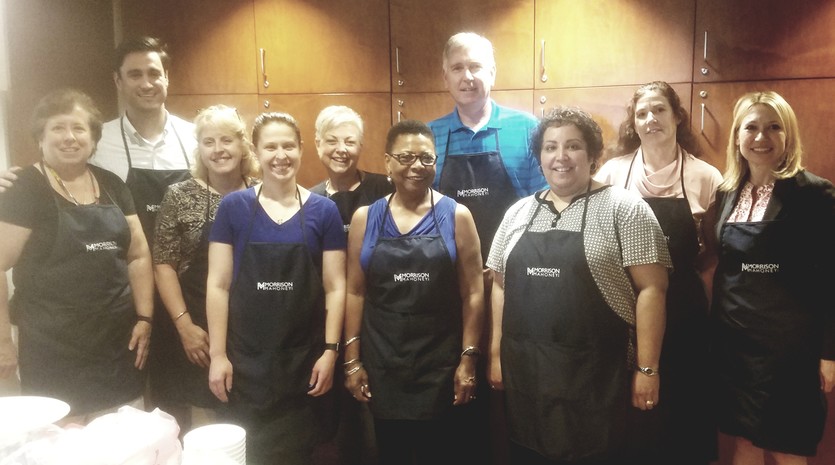 Morrison Mahoney’s Springfield office prepared and served a meal at the Springfield Ronald McDonald House for 12 families and a total of 24 people